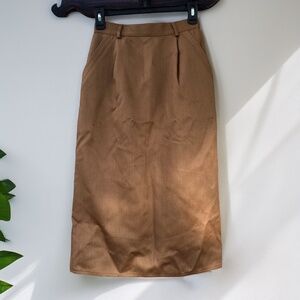 Harve Benard Brown Pencil Skirt